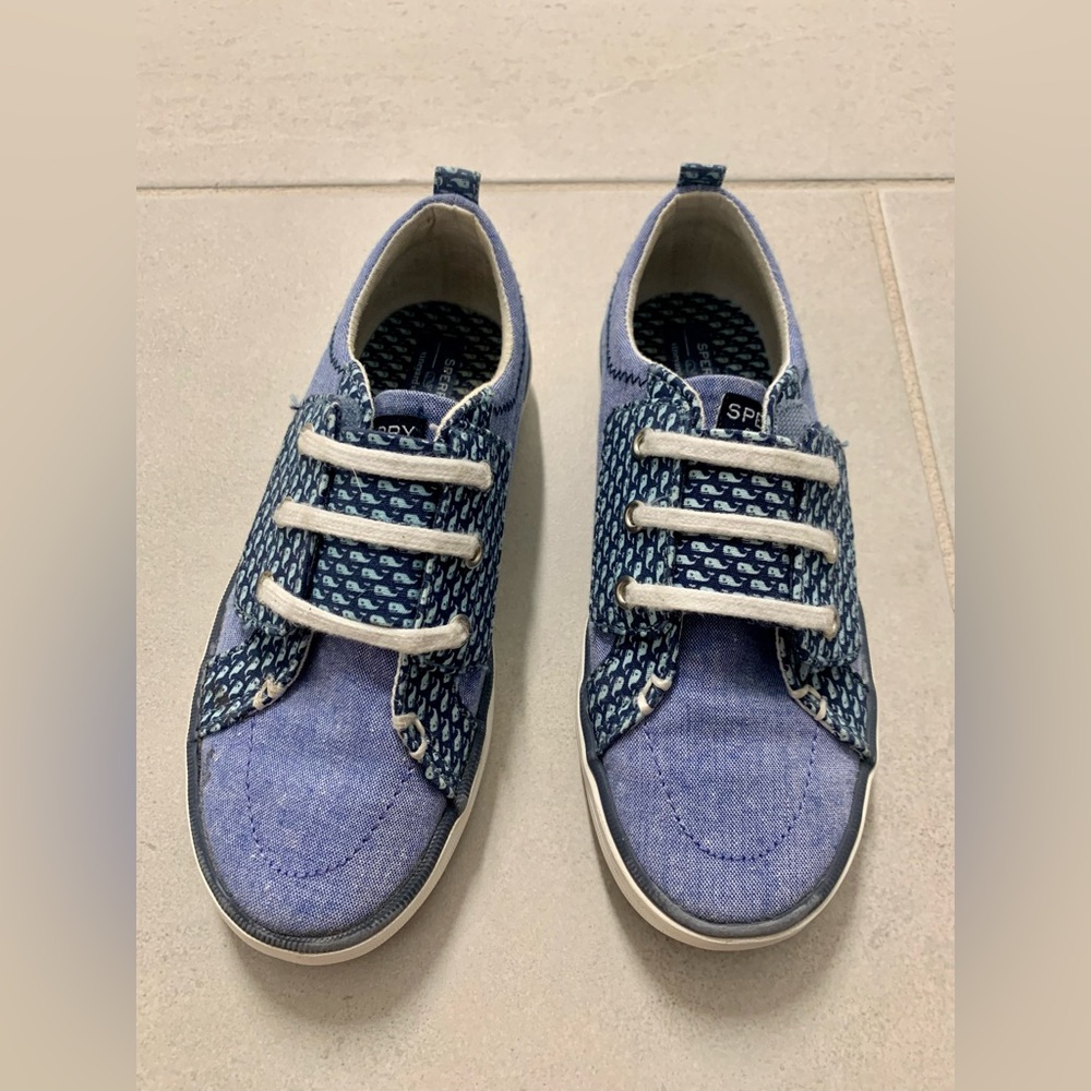Sperry x Vineyard Vines Seaside Chambray Slip Ons